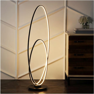 The Looper 47" Metal Modern Contemporary Oval Dimmable Integrated LED Floor Lamp