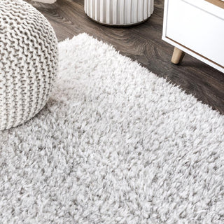 Ternate Aydin Solid Plush Shag Area Rug