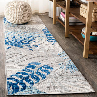 Lynx Tropics Palm Leaves Indoor/Outdoor 8' X 10' & 2' X 8' Rug And Runner Bundle