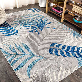 Lynx Tropics Palm Leaves Indoor/Outdoor Area Rug