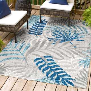 Lynx Tropics Palm Leaves Indoor/Outdoor Area Rug