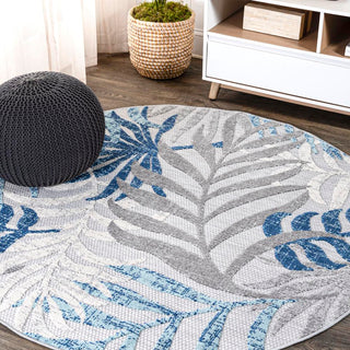 Lynx Tropics Palm Leaves Indoor/Outdoor Area Rug