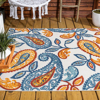 Auckland Julien Paisley High-Low Indoor/Outdoor Area Rug