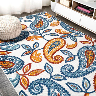 Auckland Julien Paisley High-Low Indoor/Outdoor Area Rug