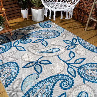 Auckland Julien Paisley High-Low Indoor/Outdoor Area Rug