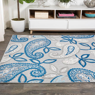 Auckland Julien Paisley High-Low Indoor/Outdoor Area Rug