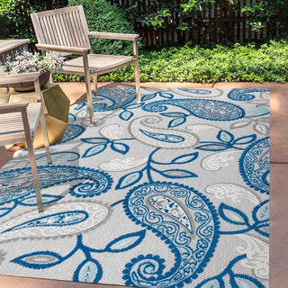 Auckland Julien Paisley High-Low Indoor/Outdoor Area Rug