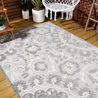 Wellington Lucena Modern Medallion High-Low Area Rug