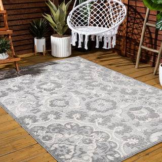 Wellington Lucena Modern Medallion High-Low Area Rug