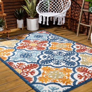 Hamilton Cassis Ornate Ogee Trellis Area Rug