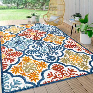 Hamilton Cassis Ornate Ogee Trellis Area Rug