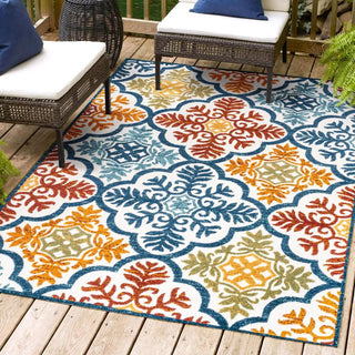 Hamilton Cassis Ornate Ogee Trellis Area Rug