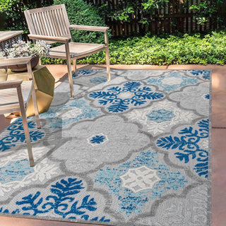 Hamilton Cassis Ornate Ogee Trellis Area Rug