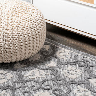 Lower Gallia Tile Trellis High-Low Area Rug