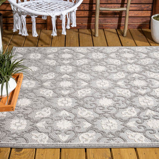 Lower Gallia Tile Trellis High-Low Area Rug