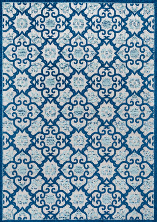 Lower Gallia Tile Trellis High-Low Area Rug