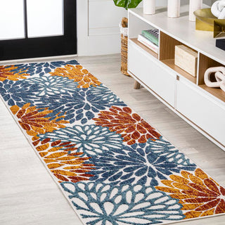 Sun crisantemo Floral Indoor/outdoor Area Rug