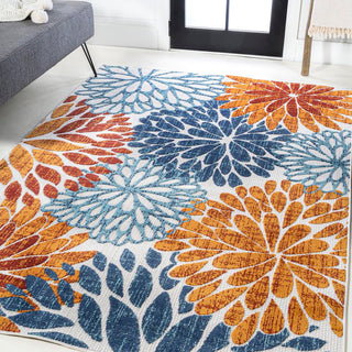 Sun crisantemo Floral Indoor/outdoor Area Rug