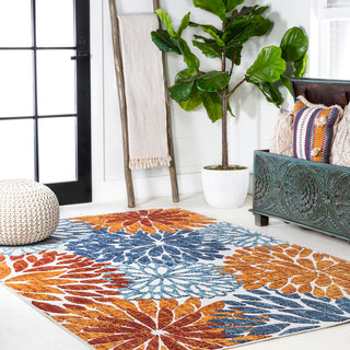 Sun crisantemo Floral Indoor/outdoor Area Rug