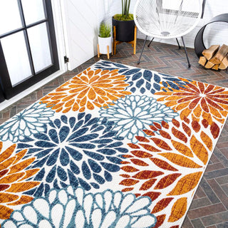 Sun crisantemo Floral Indoor/outdoor Area Rug