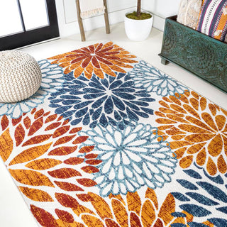 Sun crisantemo Floral Indoor/outdoor Area Rug