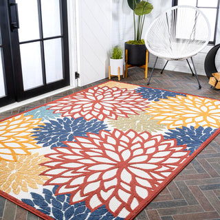 Jiya minori Floral Indoor/outdoor Area Rug