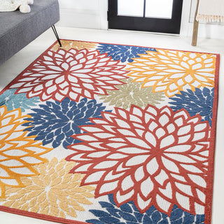 Jiya minori Floral Indoor/outdoor Area Rug