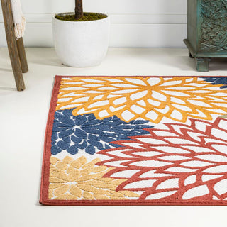 Jiya minori Floral Indoor/outdoor Area Rug