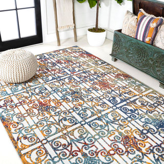 Detaraya Ornate Trellis Indoor/outdoor Area Rug