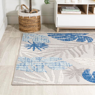 Menton tropical Leaf High-low Indoor/outdoor Area Rug