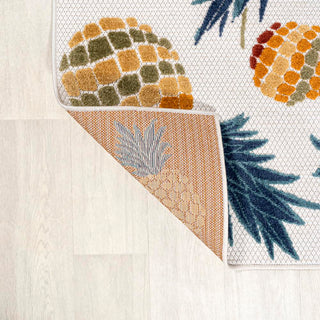 Massey bold Pineapple High-low Indoor/outdoor Area Rug