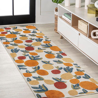 Audrey bold Lemon High-low Indoor/outdoor Area Rug