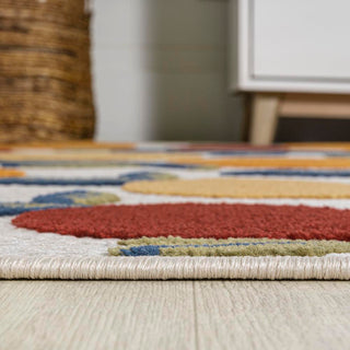 Audrey bold Lemon High-low Indoor/outdoor Area Rug