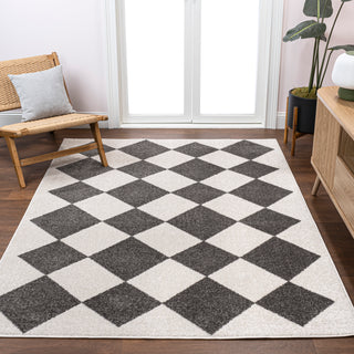 Daxaa Classic Geometric Diamond Pattern Area Rug