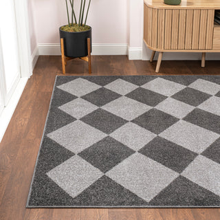 Daxaa Classic Geometric Diamond Pattern Area Rug