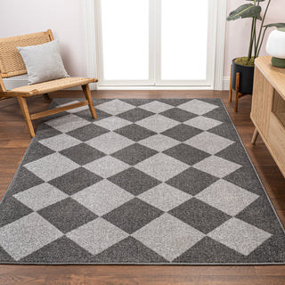 Daxaa Classic Geometric Diamond Pattern Area Rug