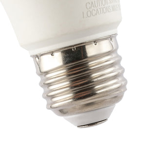 Global Non-Dimmable A19-9W LED Bulbs with E26 Base, 80+ CRI, Warm White 2700K, 805 Lumens, White (Pack of 4)