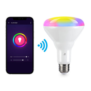 Supremat Smart BR30 Dimmable Light Bulb - Dimmable Color Changing LED; Compatible with Alexa and Google Home Assistant, No Hub Required (SET of 2)