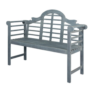 Wooden Arched 600-Lbs Support Acacia Wood Outdoor Garden Patio Bench