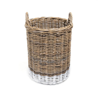 Ternion Cottage Hand-Woven Rattan Nesting Baskets with Handles