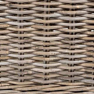 Yael Coastal Hand-Woven "STORAGE" Rattan Basket with Wheels and Handles