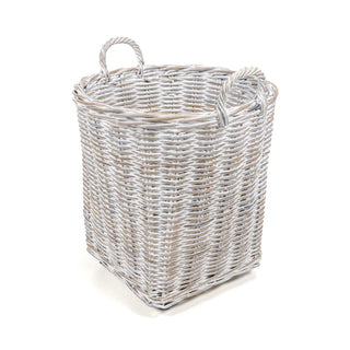 Arbour Rustic Hand-Woven Rattan Nesting Baskets with Wheels and Handles