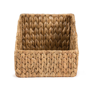 Havanah Southwestern Hand-Woven Hyacinth Slanted Nesting Baskets with Handles