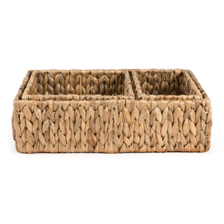 Tress Minimalist Hand-Woven Hyacinth Nesting Baskets