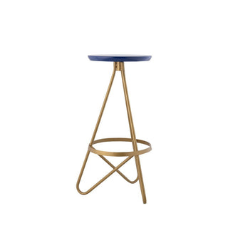 Nerd 30" Modern Industrial Metal Backless Circular Bar Stool