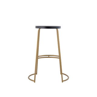 bergmund 28.75" Modern Designer Iron Curved Backless Bar Stool