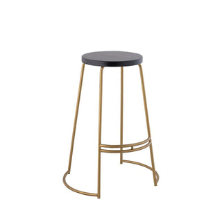 Bergmund 28.75" Modern Designer Iron Curved Backless Bar Stool