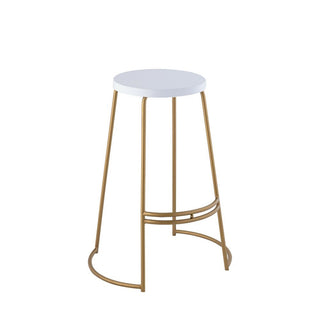 Bergmund 28.75" Modern Designer Iron Curved Backless Bar Stool