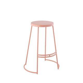 Bergmund 28.75" Modern Designer Iron Curved Backless Bar Stool