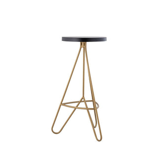 Chintaly 30" Modern Industiral Iron Tripod Backless Bar Stool